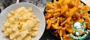 Куриный суп с лисичками Куриный суп с лисичками