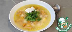 Куриный суп с лисичками Куриный суп с лисичками