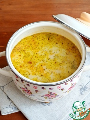 Куриный суп с нутом и сыром Куриный суп с нутом и сыром