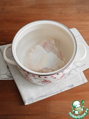 Куриный суп с нутом и сыром Куриный суп с нутом и сыром