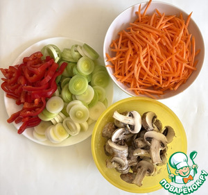 Куриный суп с овощами и лапшой