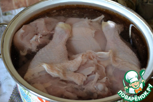Куриный заколот с лесными грибами