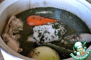 Куриный заколот с лесными грибами
