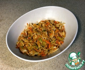 Квашенная капуста с арахисовой пастой Квашенная капуста с арахисовой пастой