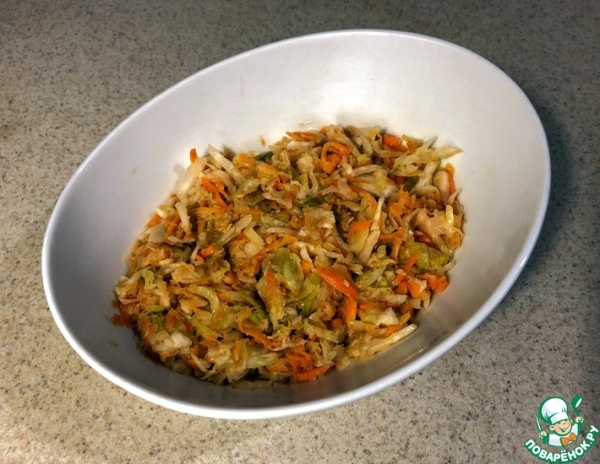 Квашенная капуста с арахисовой пастой Квашенная капуста с арахисовой пастой