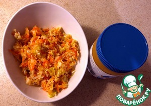 Квашенная капуста с арахисовой пастой Квашенная капуста с арахисовой пастой