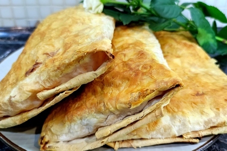 Лаваш с начинкой в духовке