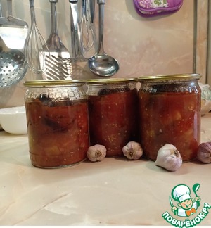 Лечо из баклажан