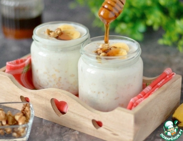 Ленивая овсянка на домашнем йогурте Ленивая овсянка на домашнем йогурте