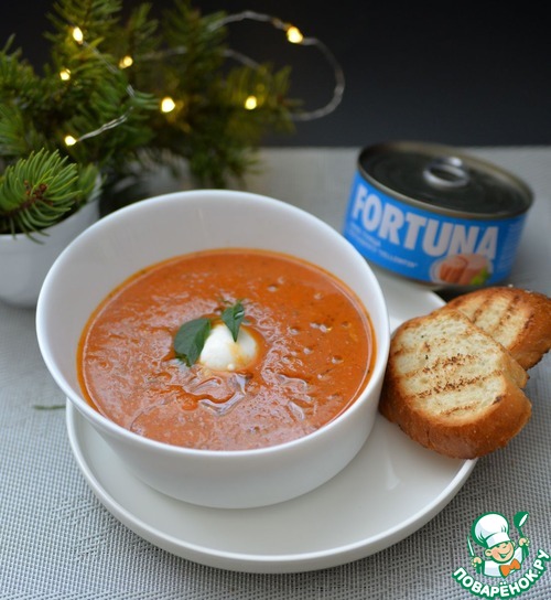 Ленивый томатный суп с тунцом Ленивый томатный суп с тунцом