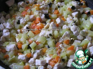 Летнее рагу из курицы с овощами