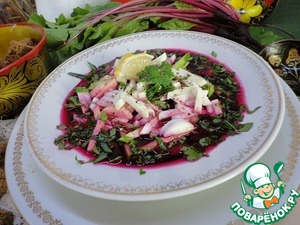 Летний холодный свекольник