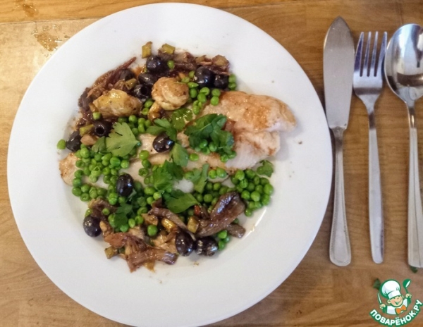 Лимонная рыба в весеннем соусе агродольче