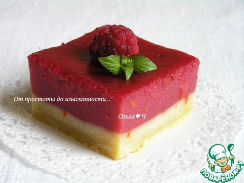 Лимонно-малиновое пирожное Лимонно-малиновое пирожное