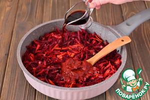 Лёгкий свекольник с кабачками