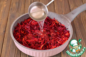 Лёгкий свекольник с кабачками