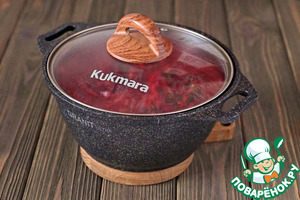 Лёгкий свекольник с кабачками