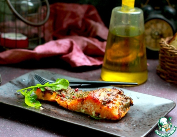 Лосось под горчичной корочкой Лосось под горчичной корочкой