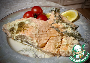 Лосось в молоке