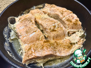 Лосось в молоке