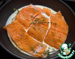 Лосось в молоке Лосось в молоке