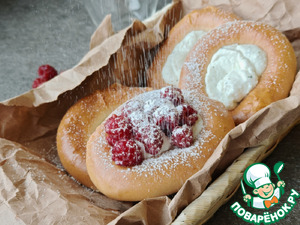 Лже-ватрушки с мятным творогом Лже-ватрушки с мятным творогом