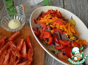 Макаронный салат с сердцем индейки Макаронный салат с сердцем индейки