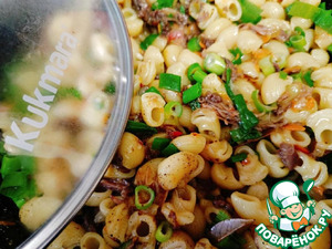 Макароны по-флотски с тушенкой
