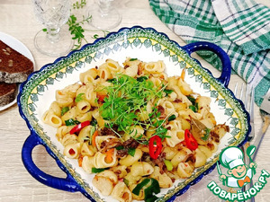 Макароны по-флотски с тушенкой