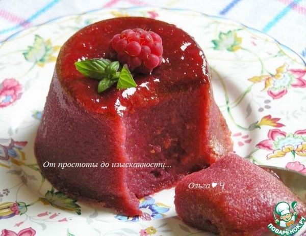 Малиново-цитрусовый пудинг Малиново-цитрусовый пудинг