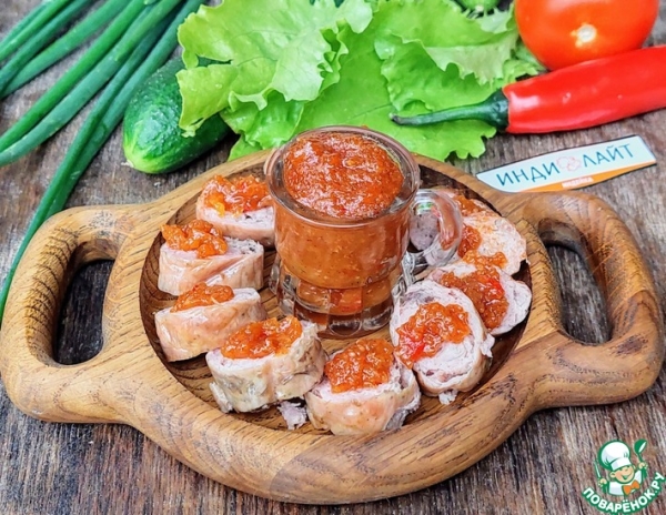 Манговый соус с купатами Манговый соус с купатами