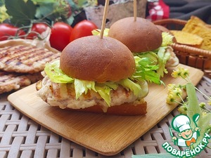 Манговый "Верзила" с котлетой из индейки Манговый "Верзила" с котлетой из индейки