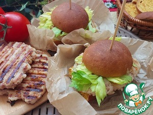 Манговый "Верзила" с котлетой из индейки Манговый "Верзила" с котлетой из индейки