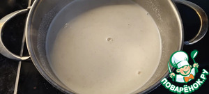 Манная каша с киселём