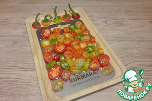 Маринованные чили в медовой заливке