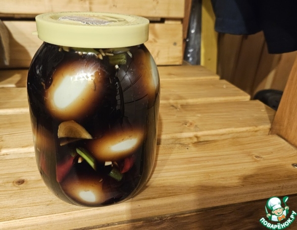 Маринованные куринные яйца по корейски