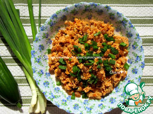 Менемен с фасолью и луком Менемен с фасолью и луком