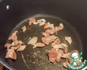 Мидии с беконом и корневым сельдереем Мидии с беконом и корневым сельдереем