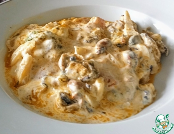 Мидии в сливочном соусе Мидии в сливочном соусе