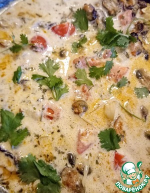 Мидии в сливочном соусе Мидии в сливочном соусе