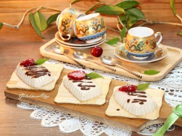 Миндальное бланманже#пушкинкулинар Миндальное бланманже#пушкинкулинар