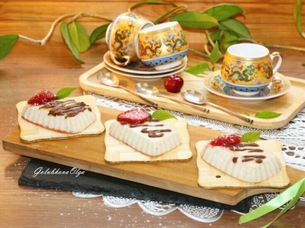 Миндальное бланманже#пушкинкулинар Миндальное бланманже#пушкинкулинар