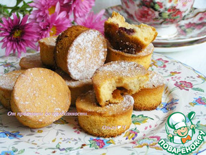 Миндальные птифуры с конфитюром