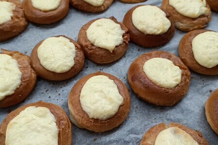 Мини ватрушки из баранок (сушек) Мини ватрушки из баранок (сушек)