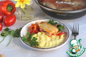 Минтай с овощами