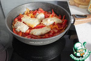 Минтай с овощами