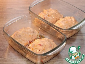 Минтай с зажаркой под соусом