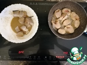 Минтай в азиатском стиле с овощным пюре