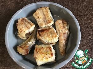 Минтай в сливочном соусе Минтай в сливочном соусе