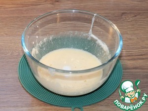 Мягкое яблочное пирожное с помадкой